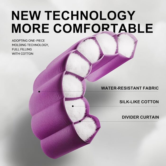 Спальний мішок для дорослих у холодну погоду, водонепроникний, легкий, для великих людей, з компресійним мішком, для кемпінгу, походів, відпочинку на природі та в приміщенні (1,8 кг, фіолетовий)