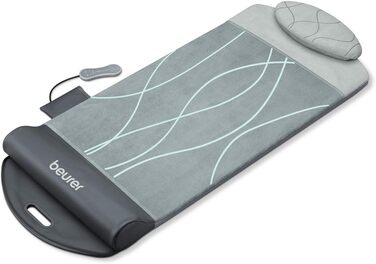 Масажна килимок Beurer MG 280 для йоги та розтяжки, для розслаблення м'язів, для шиї, плечей та спини, складний, сірий