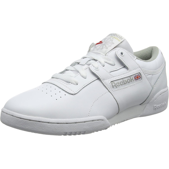 Чоловічі фітнес-кеди Reebok Workout Low 37 EU, білий, сірий