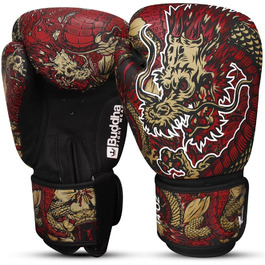 Боксерські рукавички Buddha Fight Wear Dragon - для тренувань та спарингу, Муай Тай, кікбоксинг, фітнес, чоловічі та жіночі, різні кольори, вага 300/350/360 г