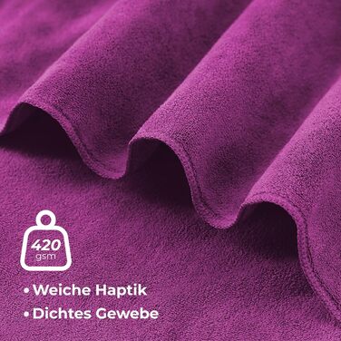 Рушник для фітнесу з мікрофібри 120x50 - швидковисихаючий, з кишенею на блискавці, м'який спортивний рушник для спортзалу та тренажерного залу (120 x 50 см, Бордовий)