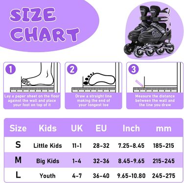 Дитячі ролики для дівчаток та хлопчиків, регульовані, з підсвічуванням, розмір EU28-32