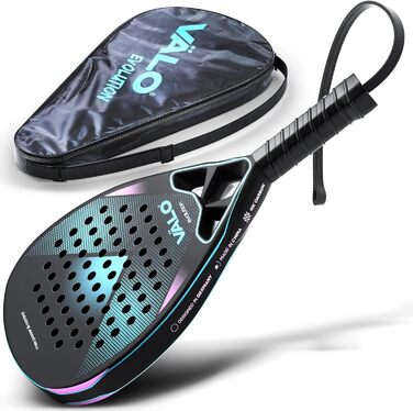 Ракетка для падел [18k Карбон, Легка] Професійна, для Турнірів, Діамант, Зручна Ручка, Унісекс + Чохол