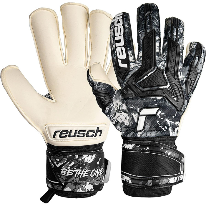 Воротарські рукавички Reusch Attrakt Freegel Gold Evolution Cut із зовнішнім швом і накладкою Grip Gold, універсальні, для всіх типів покриття