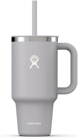 Термокружка Hydro Flask 946 мл з кришкою та соломинкою, нержавіюча сталь, подвійна вакуумна ізоляція, герметична, Birch
