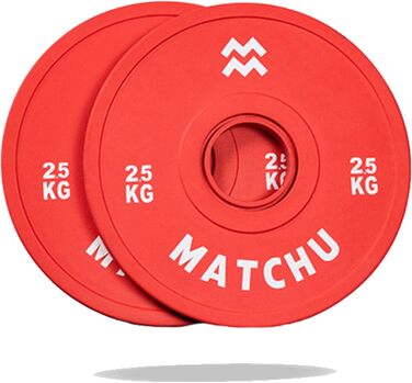 Набір фракційних міні-дисків Matchu Sports 0,25-2,5 кг, сталь з гумовим покриттям, 2 шт, діаметр 50 мм