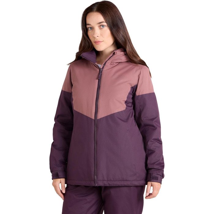 Жіноча гірськолижна куртка Mountain Warehouse Moon - водонепроникна, з мікрофлеєвою ізоляцією, тепла, з регульованою капюшоном - для катання на лижах та сноуборді (40, світло-рожевий)