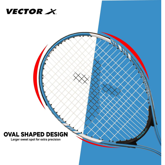 Тенісна ракетка Vector X VXT-520 з струнами, 58,4 см, чохол 3/4