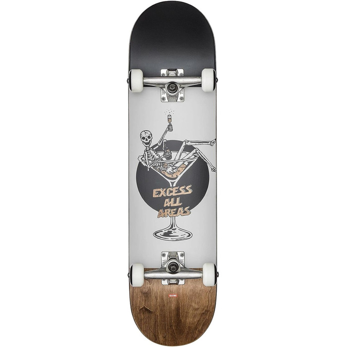 Скейтборд Globe G1 Excess 8.0'' комплект, біло-коричневий