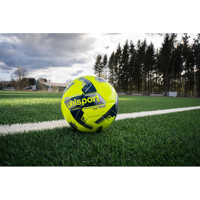 М'яч для футболу Uhlsport Team – тренувальний, розмір 5, для аматорів та професіоналів, жовто-срібний