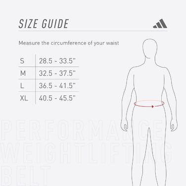 Пояс для важкої атлетики adidas Performance для чоловіків – ідеально для кросфіту, пауерліфтингу та фітнесу