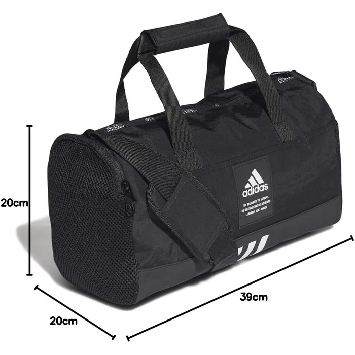 Сумка-дуфл adidas 4ATHLTS XS унісекс, чорна, спортивна