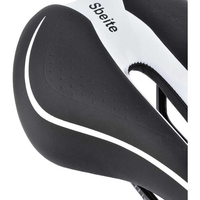 Сідло для гірського велосипеда Robuster (чорно-біле)