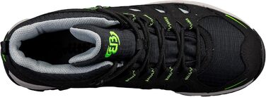 Черевики трекінгові та для походів Brütting Unisex Mount Frakes 43 EU, чорний, сірий, лимонний