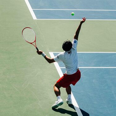 Набір для великого тенісу для дорослих: ракетки, м'ячі та аксесуари (червоний)