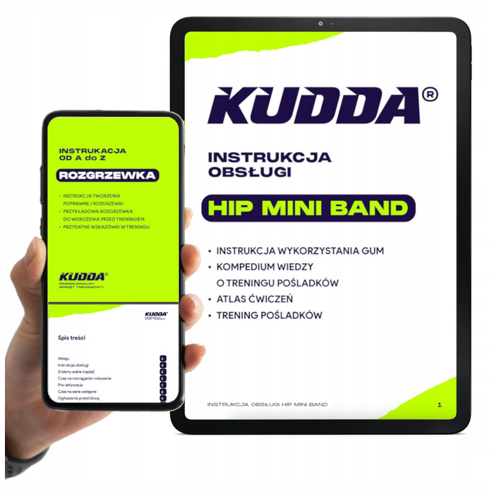 Набір фітнес-резинок KUDDA hip mini band, 5 шт, багатоколірні