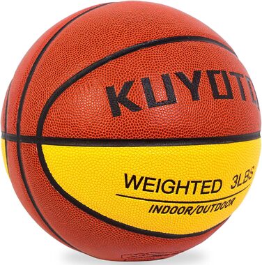 Баскетбольний м'яч KUYOTQ 1.3 кг, важкий, для тренувань, розмір 7, покращує контроль м'яча, дриблінг, передачі та підбирання