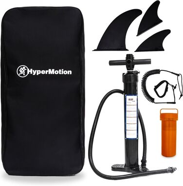 SUP дошка надувна для дітей HyperMotion 15 см, з веслом, помпою, рюкзаком, до 130 кг, зелена