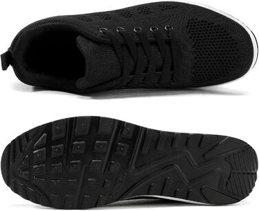 Жіночі бігові кросівки AHICO: легкі, дихаючі, для бігу та прогулянок, сітка, чорно-білі (37 EU)