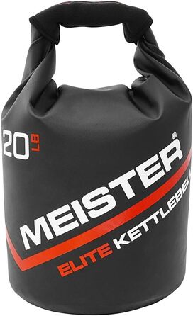 Портативна м'яка гиря-сендбег Meister Elite, чорна, 10/15/9 кг