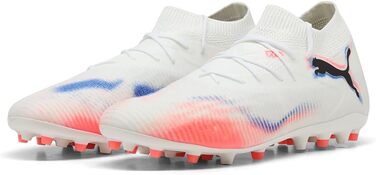 Кросівки футбольні PUMA Future 8 Match Mg - унісекс (43 EU, білий/чорний/червоний)