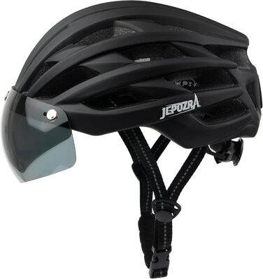 Велошолом MTB з регулюванням розміру, розширюваний, легкий універсальний шолом для гірського велосипеда з магнітним візором, для трекінгу, шосейного і міського велосипеда, для дорослих чоловіків і жінок, чорний