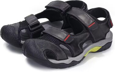 Чоловічі спортивні сандалії VisionReast для хайкінгу та активного відпочинку. Чорні сандалі для туризму та подорожей, 41 EU, з клямкою.