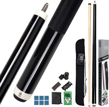 Набір для більярду Collapsar: 2 киї, 147.3 см, 19 ounce (чорний)