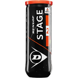Тенісний м'яч Dunlop Stage 2 Orange - для дітей та початківців, 60 м'ячів (3 банки)