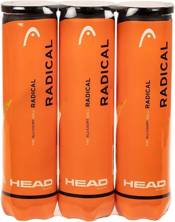 Тенісні м'ячі Head Radical 12 шт. (3 туби по 4 м'ячі)