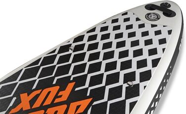 Надувна SUP-дошка Fuxtec ECO 320x81x15 см з 3 плавниками, для туризму, до 150 кг, з рюкзаком