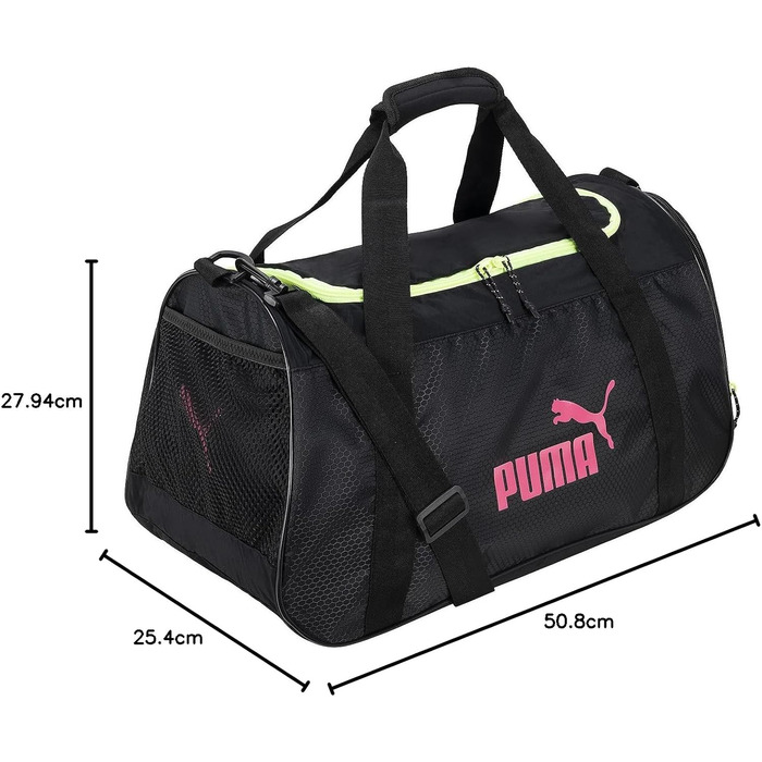Жіноча спортивна сумка PUMA Evercat, чорна/світло-рожева, для тренувань