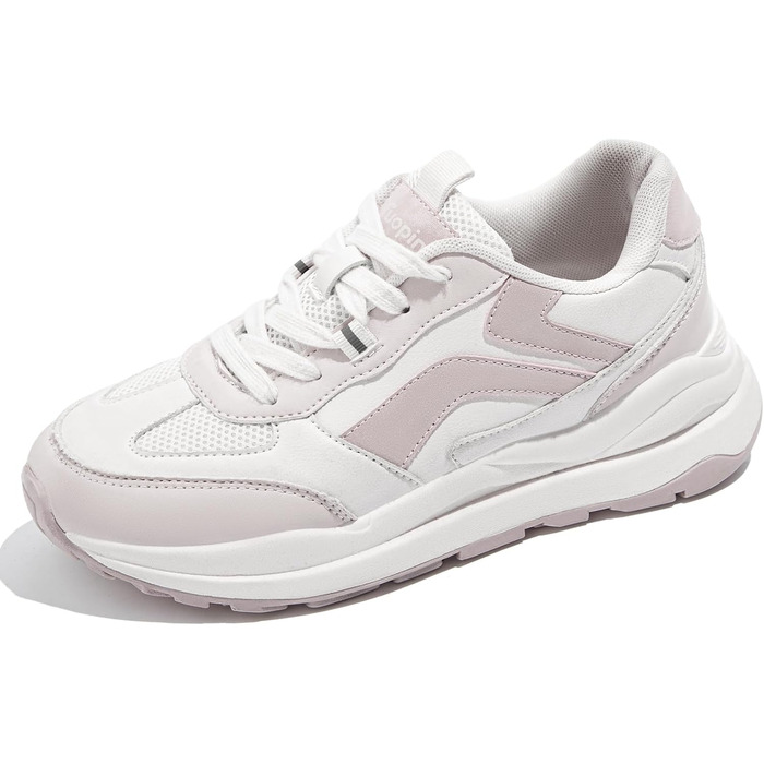 Жіночі кросівки для ходьби Tuopin Modische: дихаюча сітка, антиковзаюча підошва, кольори бежевий та рожевий (39.5 EU)