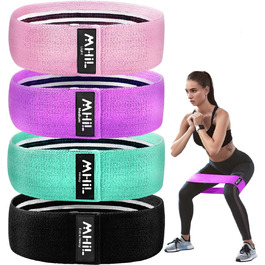 Еластичні стрічки для фітнесу MhIL – набір з 5 шт. для тренувань ніг, сідниць та стегон