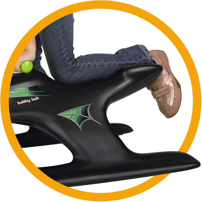 Дитячий боб BIG-Bobby-Bob Wild Spider, з тросом та ручкою, легке керування, металеві куфелі, для дітей від 4 років, чорний