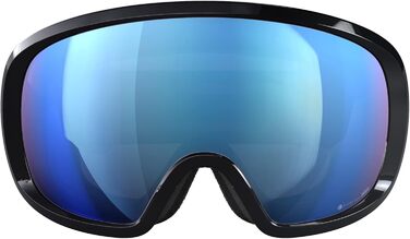Гірськолижна маска POC Fovea Clarity Comp+ Uranium Black/Spektris Blue для змагань, оптимальна оглядовість