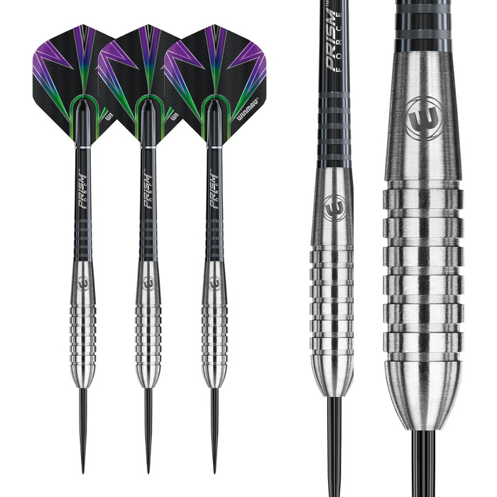 Дротики Winmau Foxfire Profi Wolfram Steeltip з комплектом оперень і стрижнів