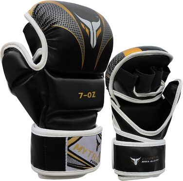 MMA рукавички Mytra Fusion з відкритою долонею і регульованою підтримкою зап'ястя для греплінгу, бойових мистецтв, спарингів та мішка