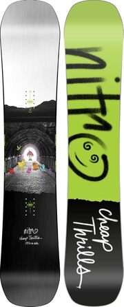Сноуборд Nitro Cheap Thrills 23 для чоловіків, універсальний, фрістайл, Twin, Wide, 155 см, мультиколор