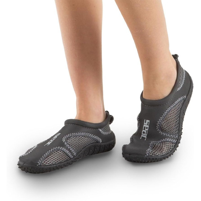 Шльпанці Seac Sand для дорослих та дітей, швидковисихаючі для басейну та пляжу (35 EU, Чорний)