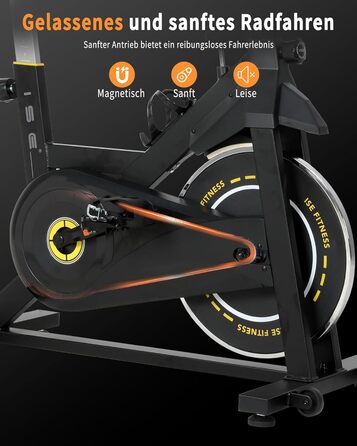Велотренажер ISE з LCD-дисплеєм та монітором серцевого ритму для дому. Ергометр, фітнес-велосипед, велотренажер з підставкою та регульованим опором