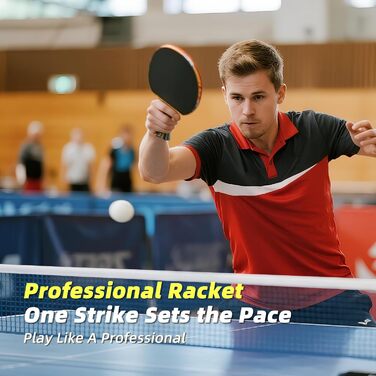 Ракетка для настільного тенісу Sportout Pro ITTF, професійна з чохлом для гри в приміщенні та на вулиці