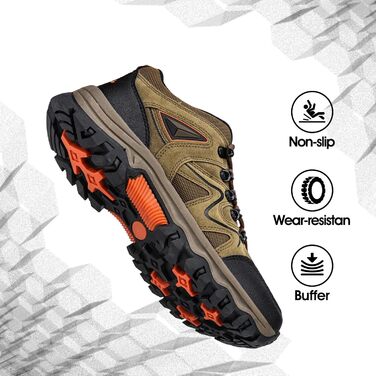 Чоловічі трекінгові черевики для хайкінгу та трейлраннінгу, Outdoor, 38-48 EU, Колір: Коричневий