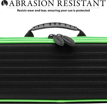 Чохол для більярдного кия Casemaster Parallax з міцного поліестеру 600D Oxford, м'яка підкладка, для 2-дільного кия