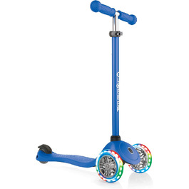 Дитячий самокат Globber Primo Lights, 3-колісний, з LED колесами, регульована висота, 120/80 мм, ABEC 5, неоновий