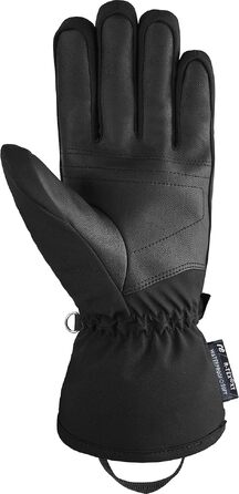 Жіночі гірськолижні рукавички Reusch Softshell, водонепроникні та теплі, чорно-сріблясті, розмір 6.5