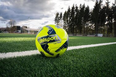 М'яч для футболу Uhlsport Team – тренувальний, розмір 5, для аматорів та професіоналів, жовто-срібний