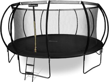 Трамплін гірчатий Hypermotion Outdoor для дітей 244/305/366/430/487 см - швидковисихаючий, водостійкий, з чудовою пружністю. Ідеальний для саду (діаметр 487 см).