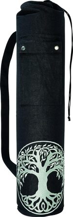 Сумка для йоги Deuser XXL 72x15,5 см, бавовна, регульований ремінь, міцна, прана