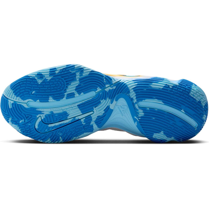Баскетбольне взуття Nike Giannis Immortal для чоловіків, 42.5 EU, білий, Light Laser Orange, Soft Yellow, Light Photo Blue